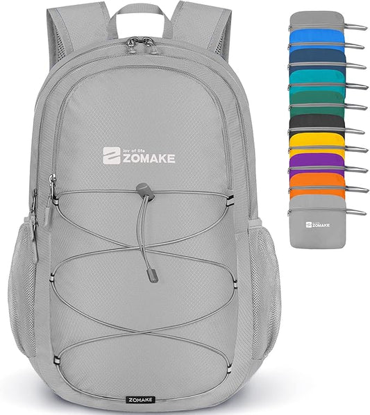 ZOMAKE Lightweight Packable Backpack 28L, Foldable Backpacks Water Resistant Collapsible Day Bag Light Daypack for Hiking