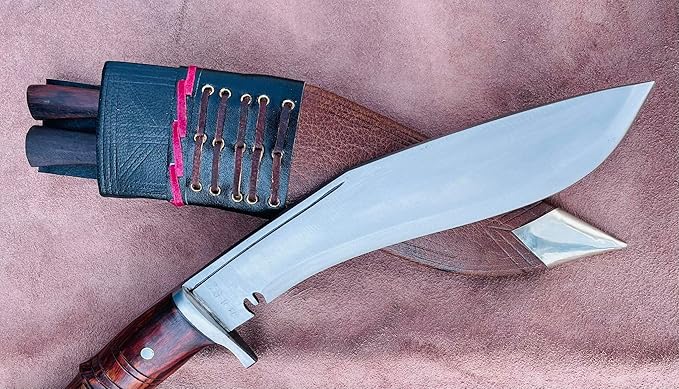 10" Hand Forged Full Tang Blade Service No 1 Guard Kukri, Traditional Highly Graded Carbon Steel Khukuri