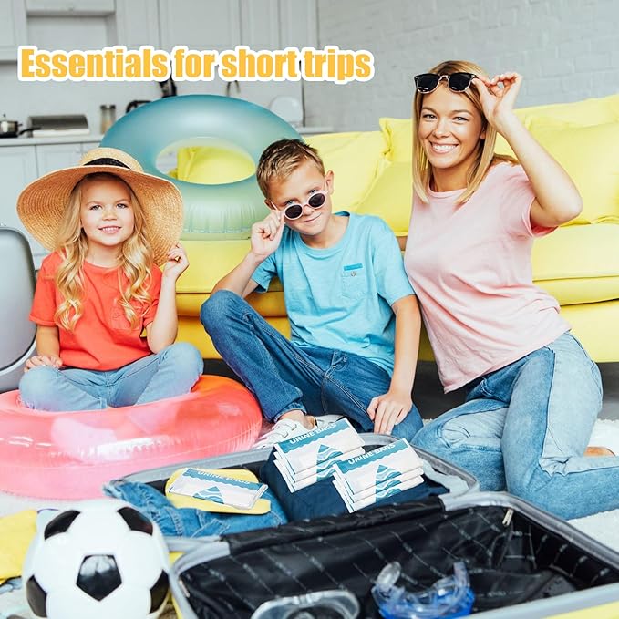 Nuogo 50 Pcs Disposable Urinal Bag Portable Camping Pee Bags Unisex Female Urinal Vomit Bags for Travel, Camping, Hiking for Women Men Kids Patient