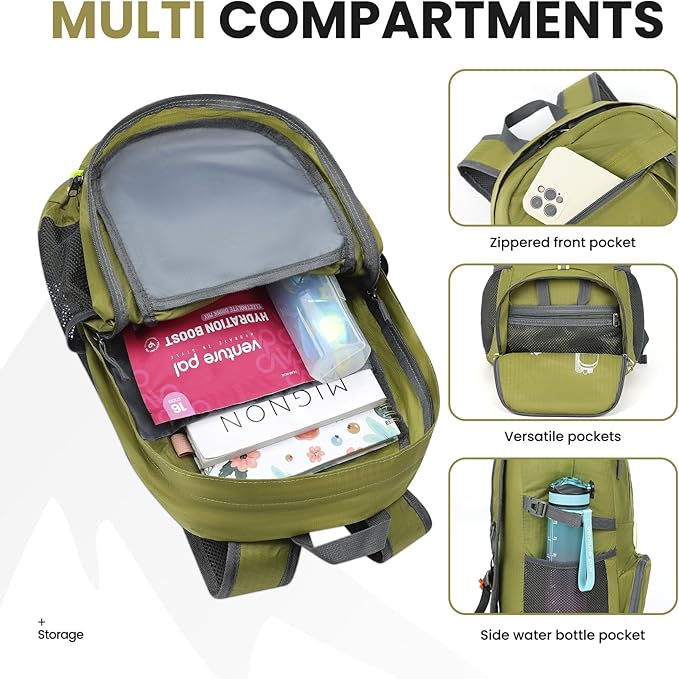 Venture Pal 35L Ultralight Lightweight Packable Foldable Travel Camping Hiking Outdoor Sports Backpack Daypack