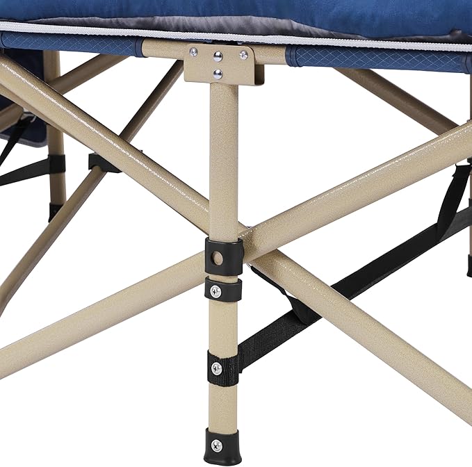 Yaheetech Folding Camping Cot Portable Outdoor Bed for Adults w/Mat & Storage Bag & Carry Bag, Heavy Duty Cots for Outdoor Travel & Office/Home Nap