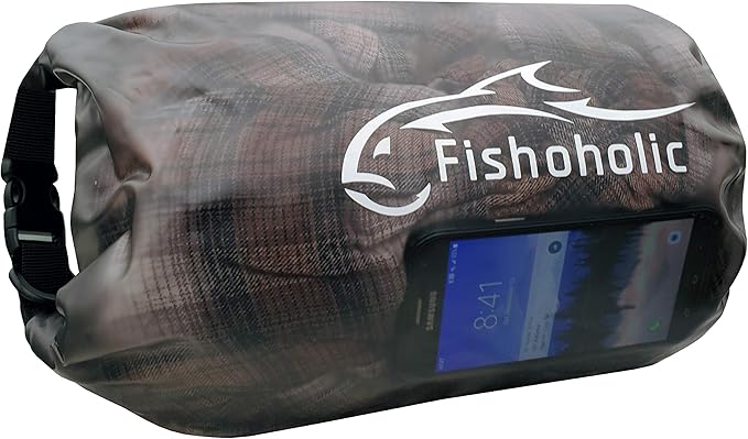 Fishoholic Dry Bag - Waterproof Gear Bags - Fail-Safe Snap - Made Tough & Durable for Kayaking Boating Fishing Hiking Camping Paddle Board & Tailgaiting