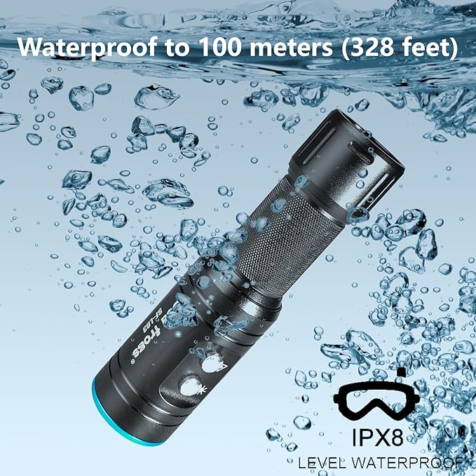 Aluminum Flashlight,Bright, Waterproof, Powerfuly, Excellent Choice for Emergency LED Flashlights for Home, Flashlight for Camping Gear、Hiking (SF-L03)