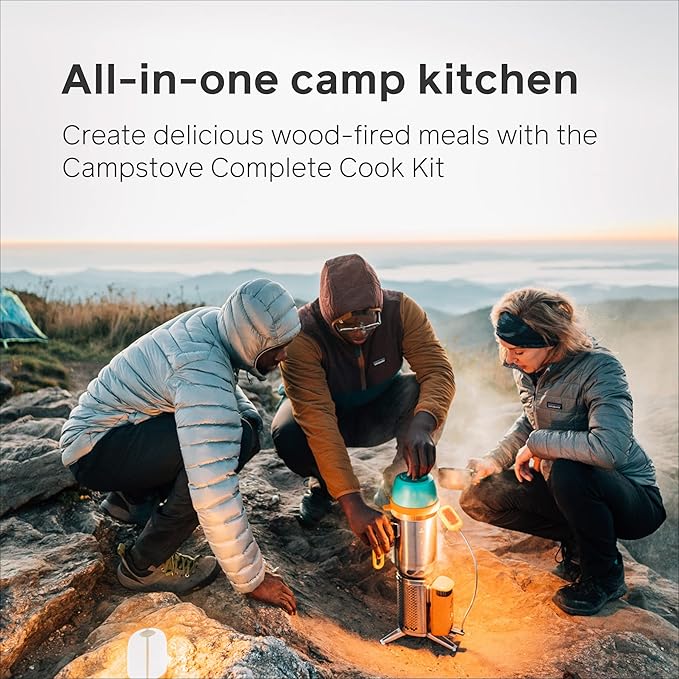 BioLite CampStove 2+ Wood Burning, Electricity Generating & USB Charging Camp Stove
