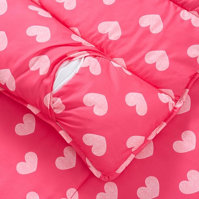 Kids Sleeping Bag Nap Mat with Pillow & Blanket – 3-in-1 Machine Washable Quilted Mat for Toddlers – Portable with Handles – 20" x 50" for Daycare, Preschool, Travel, & Sleepovers