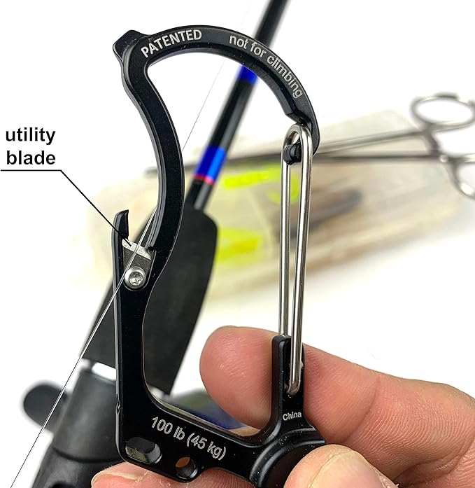 Firebiner 6-in-1 Fire-Starting Carabiner EDC Emergency Multitool -Keychain,Utility Blade,Bottle Opener,& More