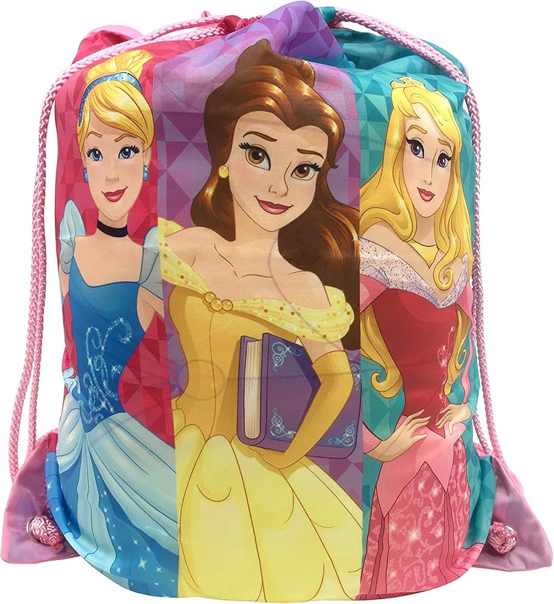 Jay Franco Disney Princess Trip Slumber Sack - Cozy & Warm Kids Lightweight Slumber Bag/Sleeping Bag - Featuring Ariel, Belle, and Cinderella