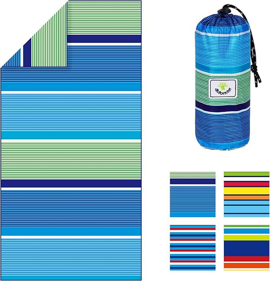 4Monster Microfiber Beach Towel Quick Dry,Super Absorbent Lightweight Travel Towel for Swimmers, Sand Free Camping Towel, Beach Towels for Pool, Swim, Water Sports,Yoga,Gym,Backpacking
