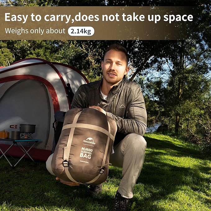 Naturehike Sleeping Bags for Adults, 23-39℉ Mummy Backpacking Sleeping Bag, 0 Degree Lightweight Sleeping Bag Warm for Camping, Hiking
