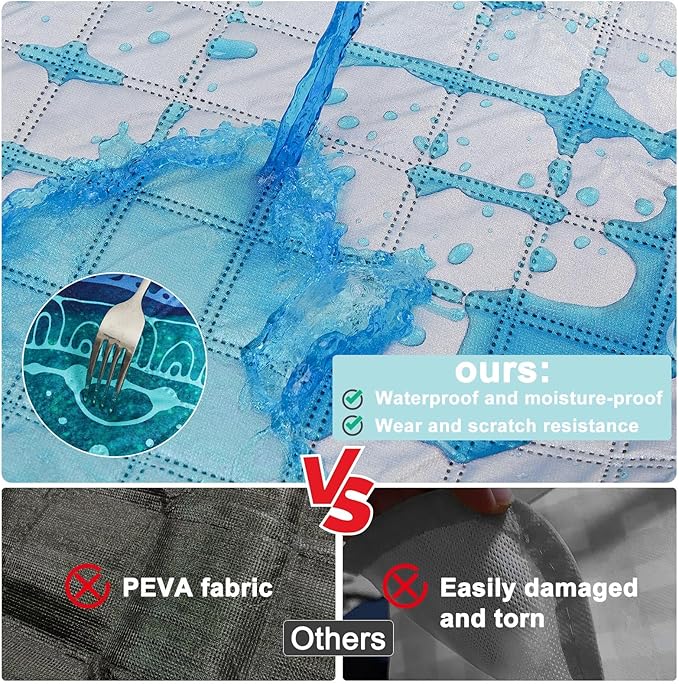 ICOSY Large Picnic Outdoor Blankets, 78" x 59" Beach Camping Blanket Waterproof Sandproof Picnic Camping Mat Camping Gear Essentials