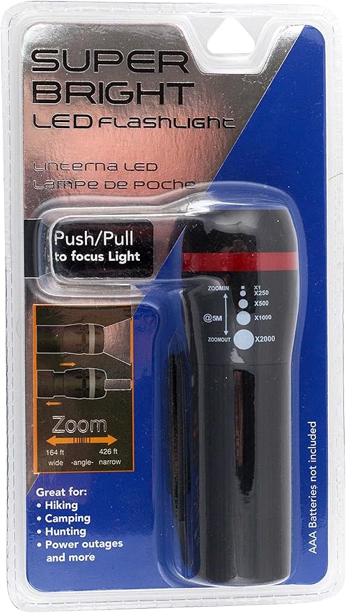 Items 4U! Super Bright LED Flashlight, Shines up to 426 Ft