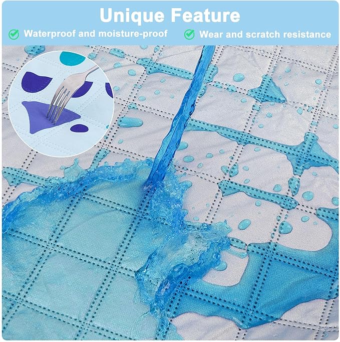 ICOSY Picnic Blankets Beach Blanket, Waterproof Outdoor Blanket Sandproof Picnic Camping Mat Camping Essentials 78" x 59"