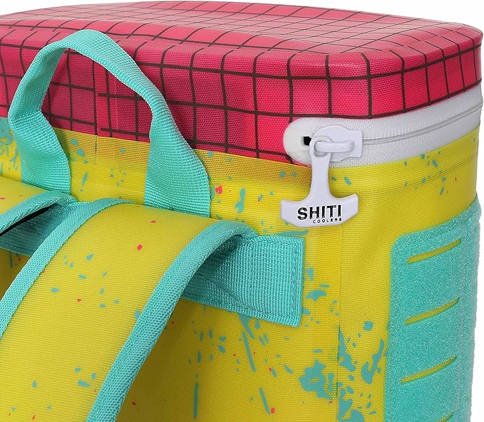 SHITI Coolers Soft Side Backpack Cooler for Partying at The Beach, Pool, Tailgate, or Camping - Portable Backsaver - Insulated & Leak Proof - High Performance Yet Extremely Cool (Liquor Basket)