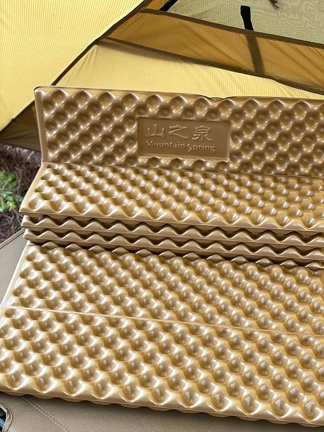 Mountain Spring Polar Bear XL Folding Closed Cell Foam Sleeping Pad R-2.6 | Highest R-Value Thickened Moisture-Proof Closed Cell Foam Camping Sleeping Mat on The Market for Camping Hiking Backpacking
