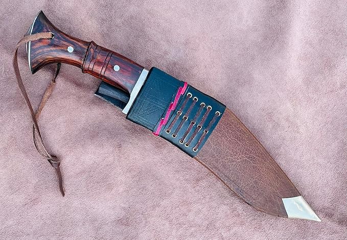 10" Hand Forged Full Tang Blade Service No 1 Guard Kukri, Traditional Highly Graded Carbon Steel Khukuri