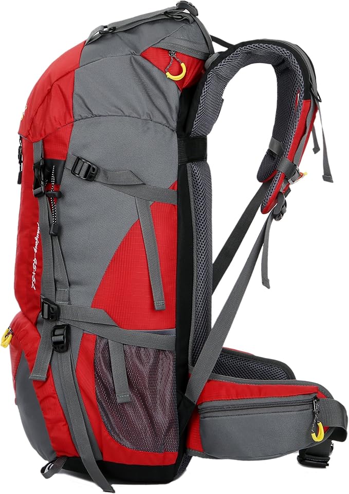 50L Hiking Backpack Men Camping Backpack with rain cover 45l+5l Lightweight Backpacking Backpack Travel Backpack