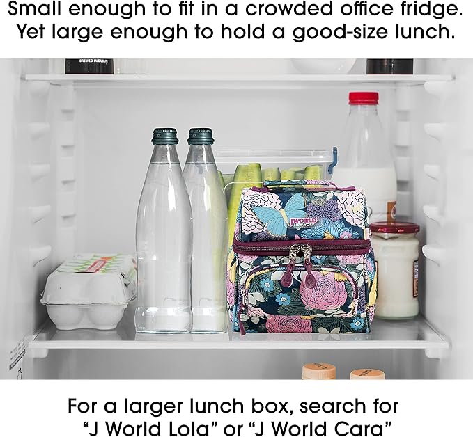J World Corey Kids Lunch Bag. Insulated Lunch-Box for Boys Girls, Dandelion