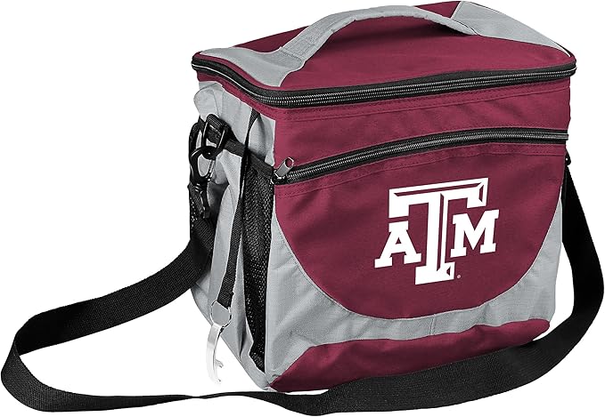 Logo Brands NCAA Unisex Adult 24-Can Cooler with Bottle Opener and Front Dry Storage Pocket, One Size, Multicolor