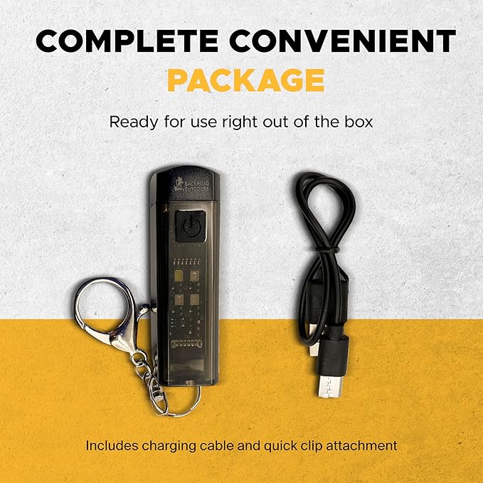 200 Lumen Rechargeable Keychain Flashlight Waterproof