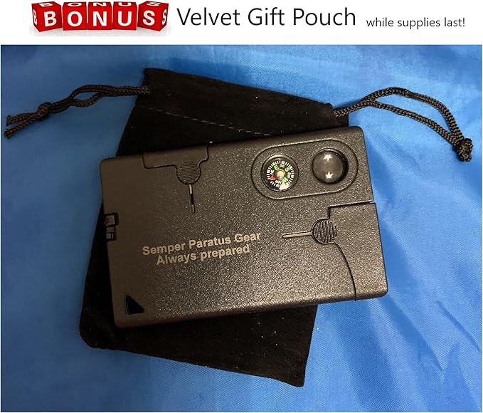 Gifts for men MultiTools - 10 in 1 Credit Card Pocket Multi Tool for everyday use - Home, Work or Outdoors(1 Pack)