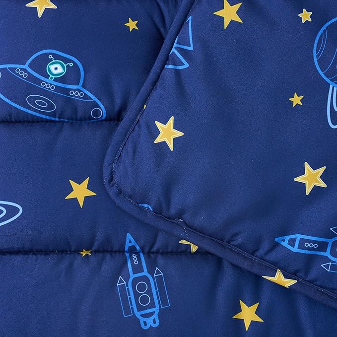 Kids Sleeping Bag Nap Mat with Pillow & Blanket – 3-in-1 Machine Washable Quilted Mat for Toddlers – Portable with Handles – 20" x 50" for Daycare, Preschool, Travel, & Sleepovers
