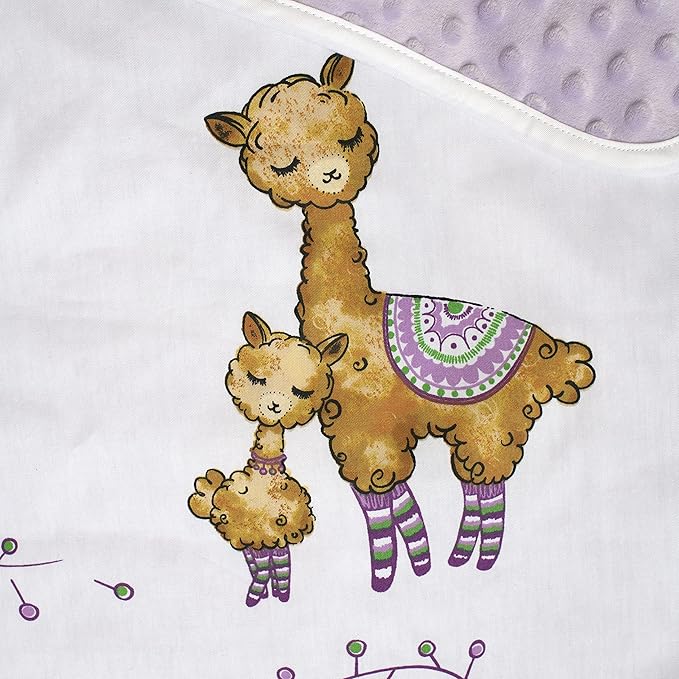 JumpOff Jo - Toddler Nap Mat - Sleeping Bag for Kids with Removable Pillow and Ultra Soft Blanket for Preschool, Daycare, and Sleepovers - Llama & Mama