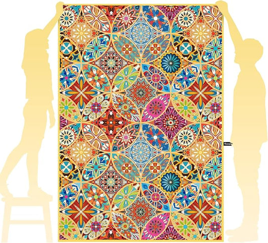 OCOOPA Microfiber Beach Towel - Oversized 80" x 57" - Quick Dry, Sand Free - Lightweight & Compact - Large Beach Towels for Swimming, Camping, Holiday