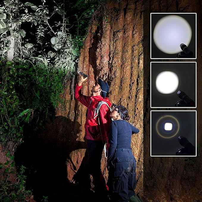 yIFeNG 3Pcs Tactical Flashlight, Ultra Bright -T6 Flashlight with Adjustable Focus and 5 Light Modes for Camping Hiking Emergency