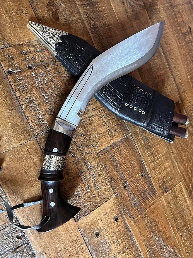 12" Blade World War I Historic Kukri - Hand Forged Full Tang Blade Khukri - Traditional Authentic Outdoor Kukris - Handmade in Nepal