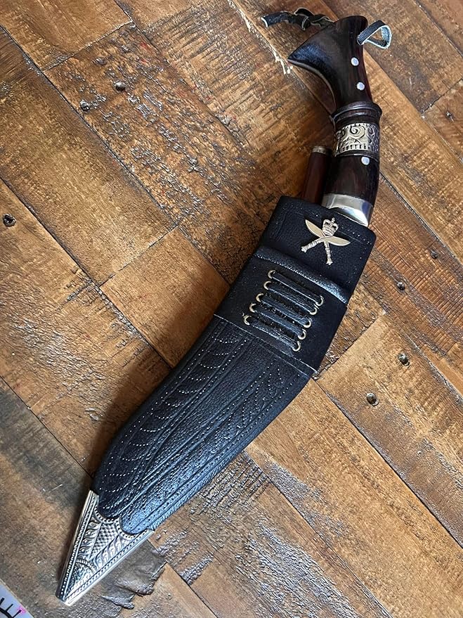12" Blade World War I Historic Kukri - Hand Forged Full Tang Blade Khukri - Traditional Authentic Outdoor Kukris - Handmade in Nepal