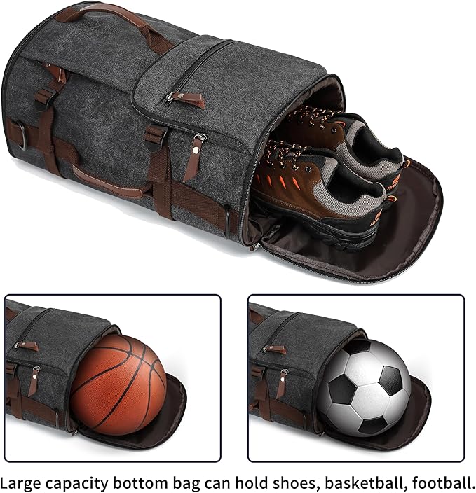 gym duffel bag backpack wrestling bag with shoe compartment 4 kinds of back method waterproof sports walking laptop