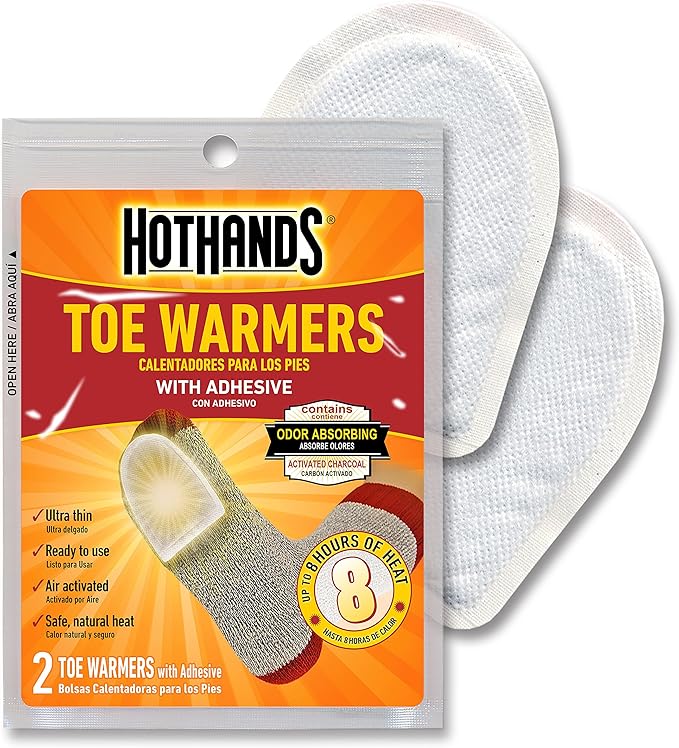 HotHands Lap Warmer, Largest Warmer 16" X 10" - Up to 8 Hours of Long Lasting Heat - 1 Lap Warmer & Toe Warmers - Long Lasting Safe Natural Odorless Air Activated Warmers