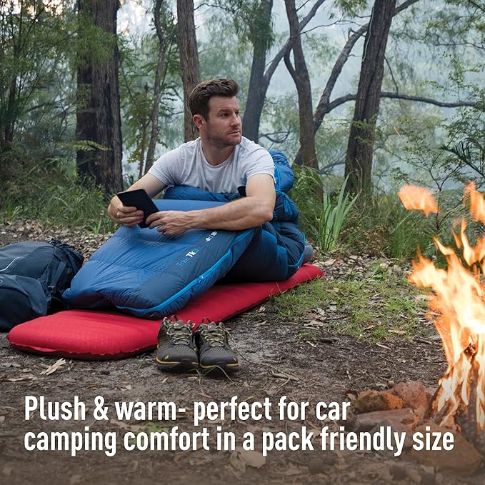 Sea to Summit Comfort Plus Self-Inflating Foam Sleeping Pad for Camping