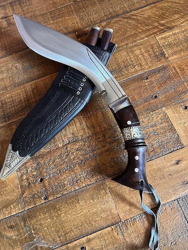 12" Blade World War I Historic Kukri - Hand Forged Full Tang Blade Khukri - Traditional Authentic Outdoor Kukris - Handmade in Nepal