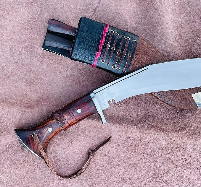 10" Hand Forged Full Tang Blade Service No 1 Guard Kukri, Traditional Highly Graded Carbon Steel Khukuri