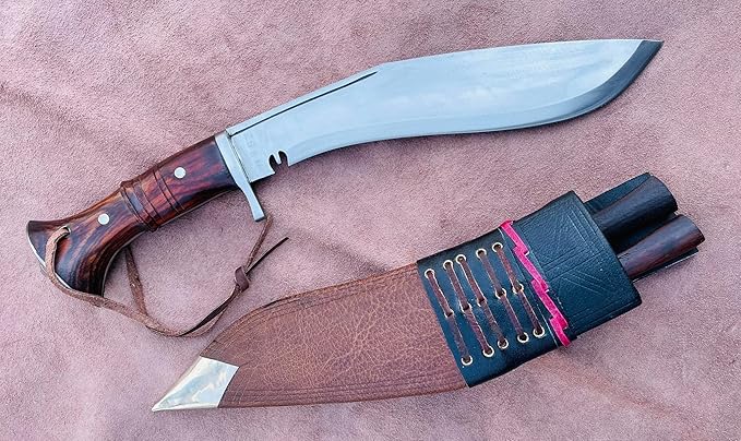 10" Hand Forged Full Tang Blade Service No 1 Guard Kukri, Traditional Highly Graded Carbon Steel Khukuri