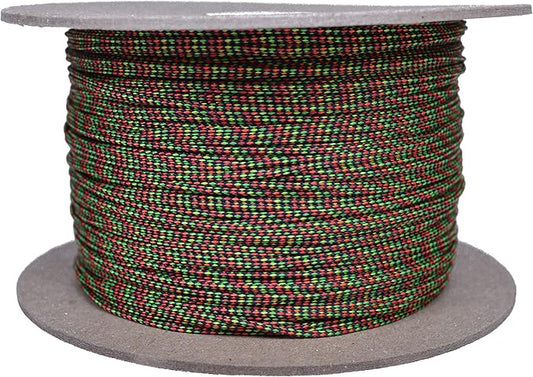 BORED? PARACORD! Nylon Micro Cord - 125 or 1000 Foot Spool Options - 70+ Colors and Patterns - 1.18mm Cord