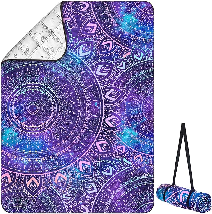 ICOSY Picnic Blankets Beach Blanket, Waterproof Outdoor Blanket Sandproof Picnic Camping Mat Camping Essentials 78" x 59"