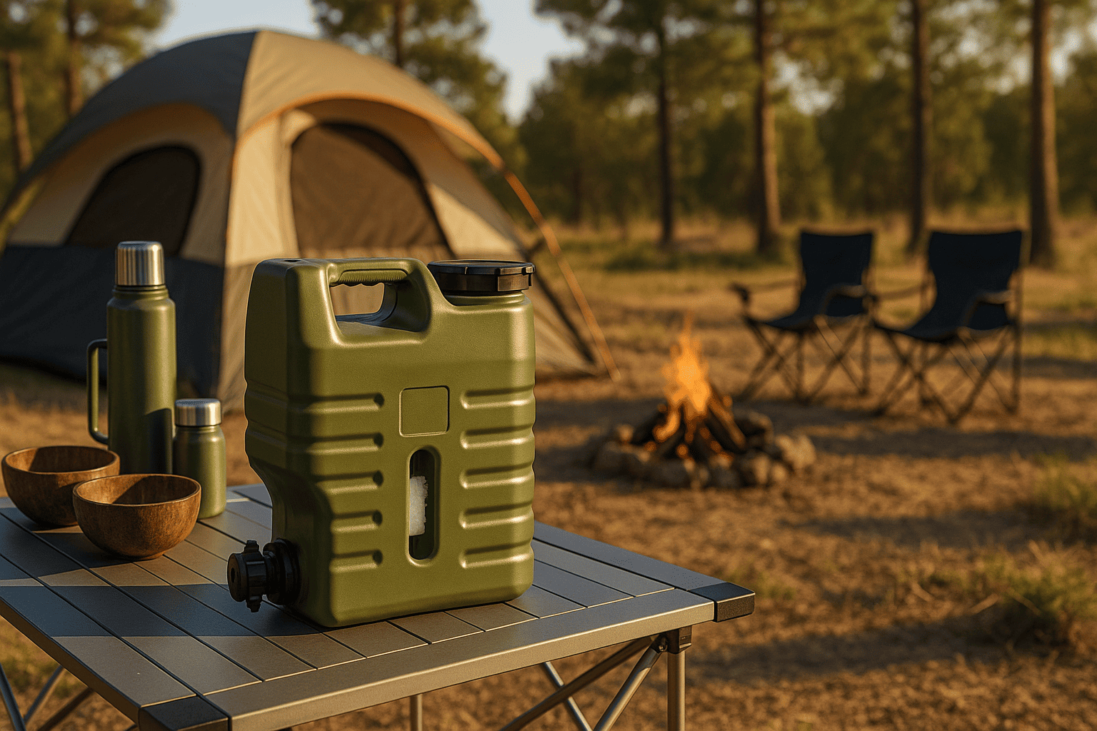 Stay Hydrated on Every Adventure: 3.2 Gallon Camping Water Jug with Spigot