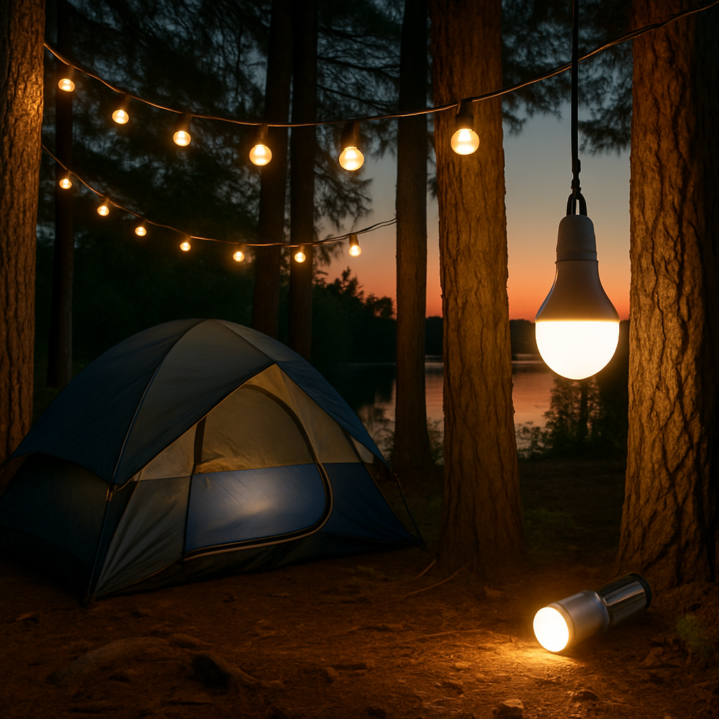 Outdoor String Lights & Portable LED Bulbs