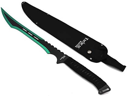 Fantasy Fixed Blade Machete with Nylon Carrier. for Camping, Collections, Outdoor Sports, Gifts