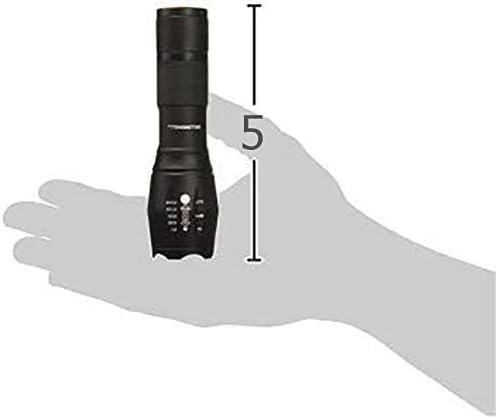 Taclight Flashlight by Bell+Howell High Lumens LED Tactical Flashlight 5 Modes & Zoom Function 40X Brighter Water Proof Handheld Flashlight for Emergency Camping Accessories As Seen On TV Set of 3