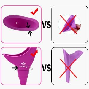 Female Urination Device, Reusable Female Urinal Silicone Women Pee Funnel Allows Women to Pee Standing Up, Portable Womens Urinal is The Perfect Companion for Camping,Outdoor,Travel