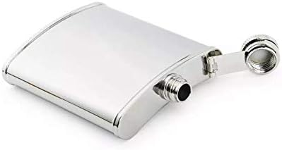 NFL 8-Ounce Matte Finished Stainless Steel Hip Flask with Rectangular Team Emblem and Funnel