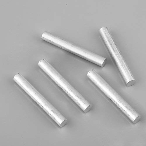 Trolleyshop 5pcs 12mm x 100mm/0.47" x 3.94" High Purity 99.99% Magnesium Metal Rod Mg Fire Starter Survival Emergency Well Sparks for Camping Hiking