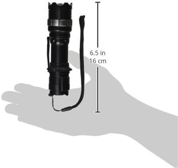 BlueDot Trading CREE 7-Watt High Power Handheld Flashlight LED with 3 Mode Torch ZOOMABLE for Hiking, Camping, Outdoor, or Emergency use with Rechargeable Battery casing or AAA Batteries