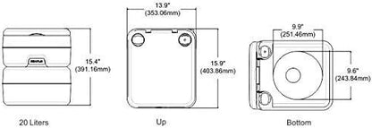 SEAFLO Portable Toilet for Marine, RV, Camping and Boat (5.3 Gallon)