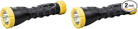 Dorcy 120-Lumen Weather Resistant LED Flashlight with Non-Slip Grip and Nylon Lanyard, Assorted Colors (41-2958) (Pack of 2)