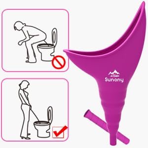 Female Urination Device, Reusable Female Urinal Silicone Women Pee Funnel Allows Women to Pee Standing Up, Portable Womens Urinal is The Perfect Companion for Camping,Outdoor,Travel
