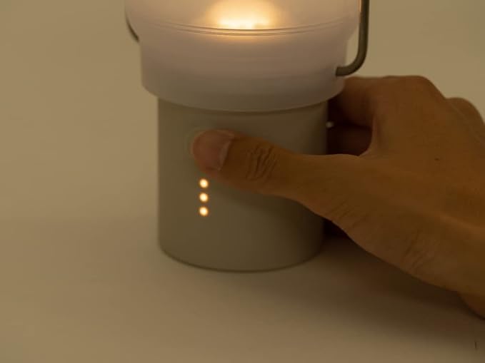 Snow Peak Mini Hozuki - Battery-Powered & Lightweight Camping Light - Portable Lantern for Soft, Ambient Light